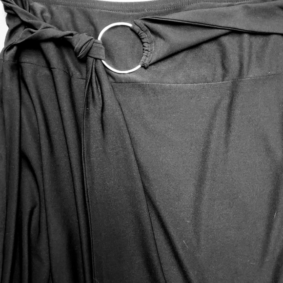 Joe Benbasset Black Skater Skirt with Silver Accent - Picture 7 of 11